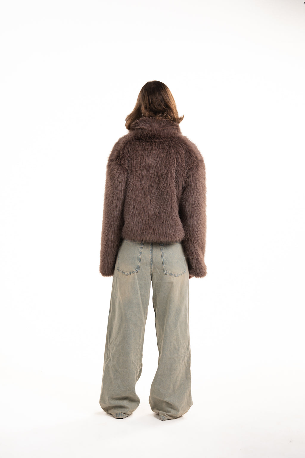 FUR Jacket Brown