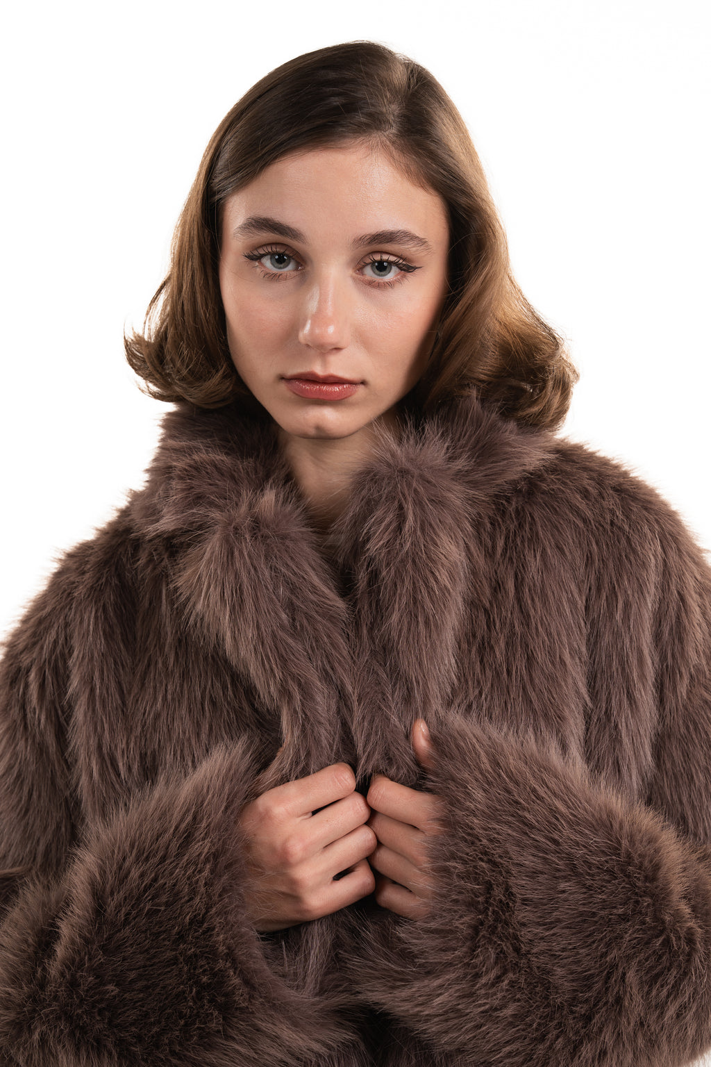 FUR Jacket Brown