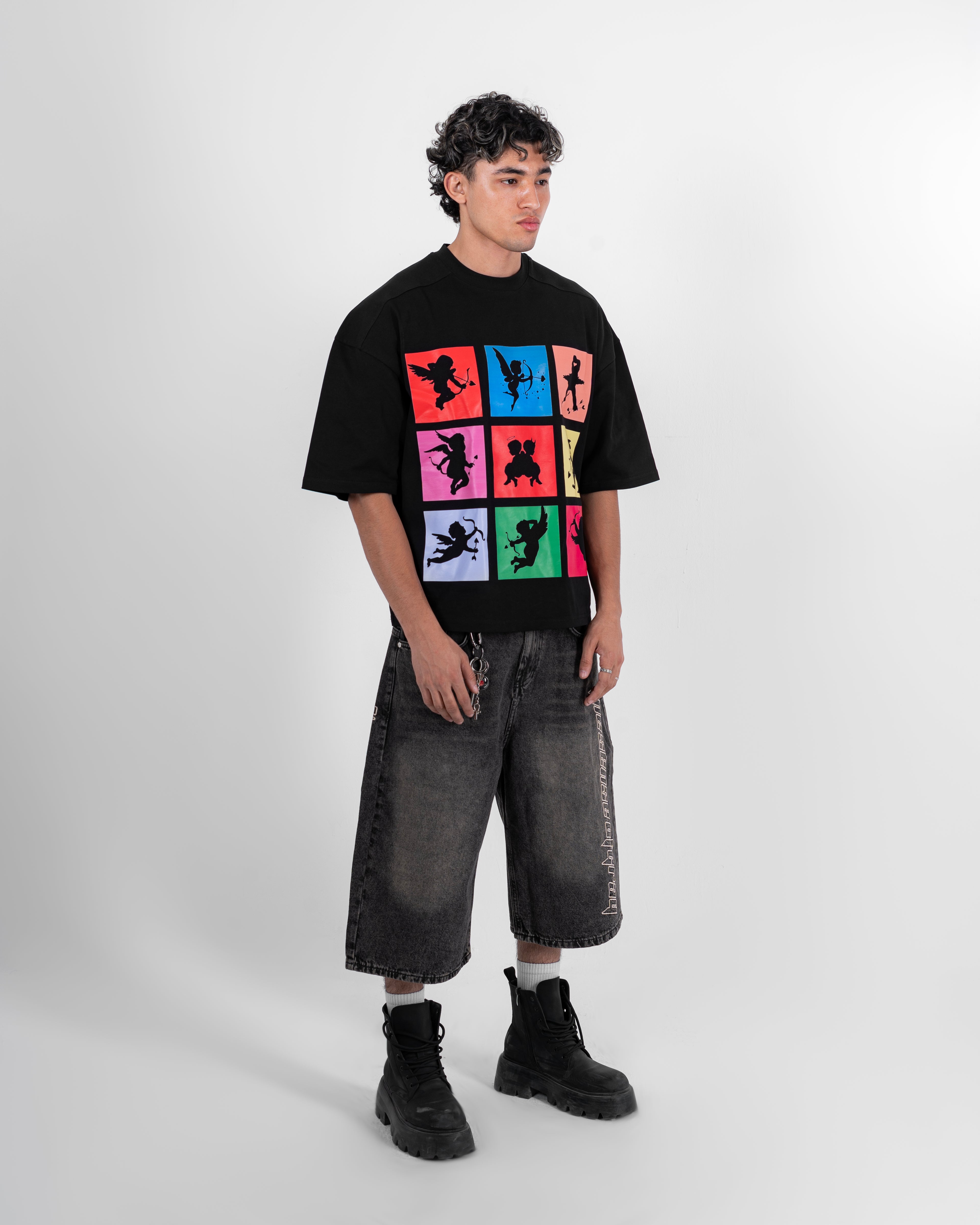 black angle t-shirt