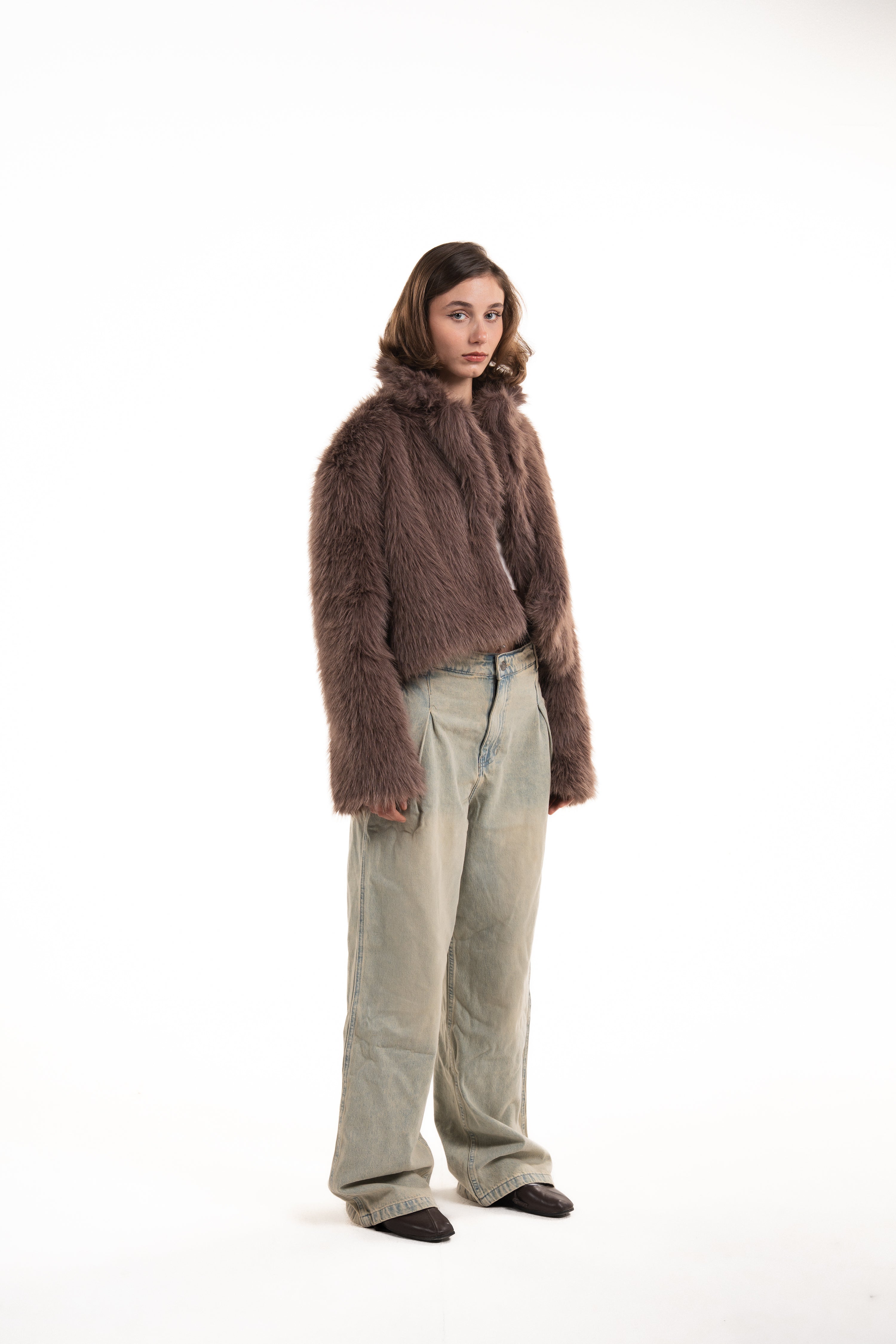 FUR Jacket Brown