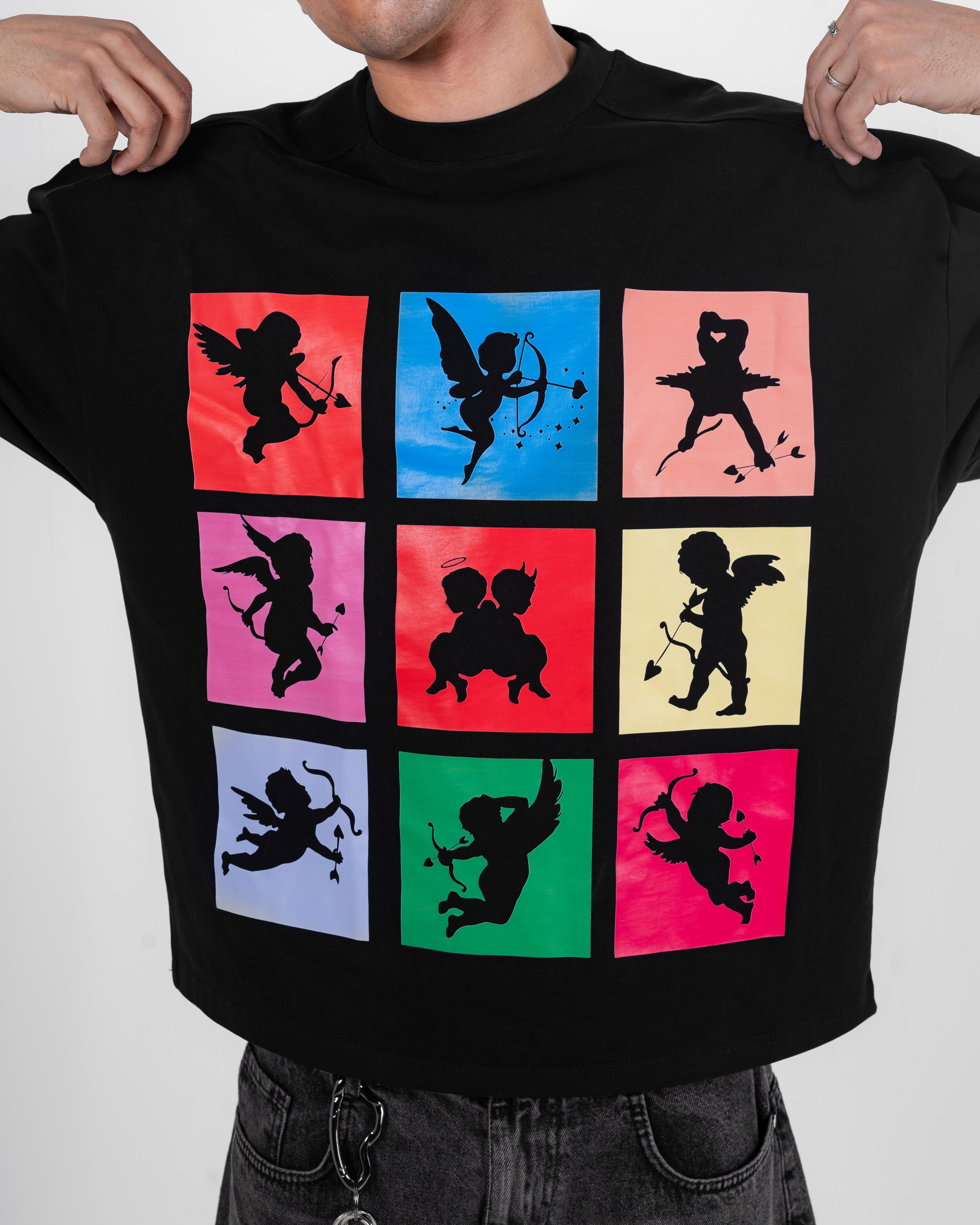 black angle t-shirt