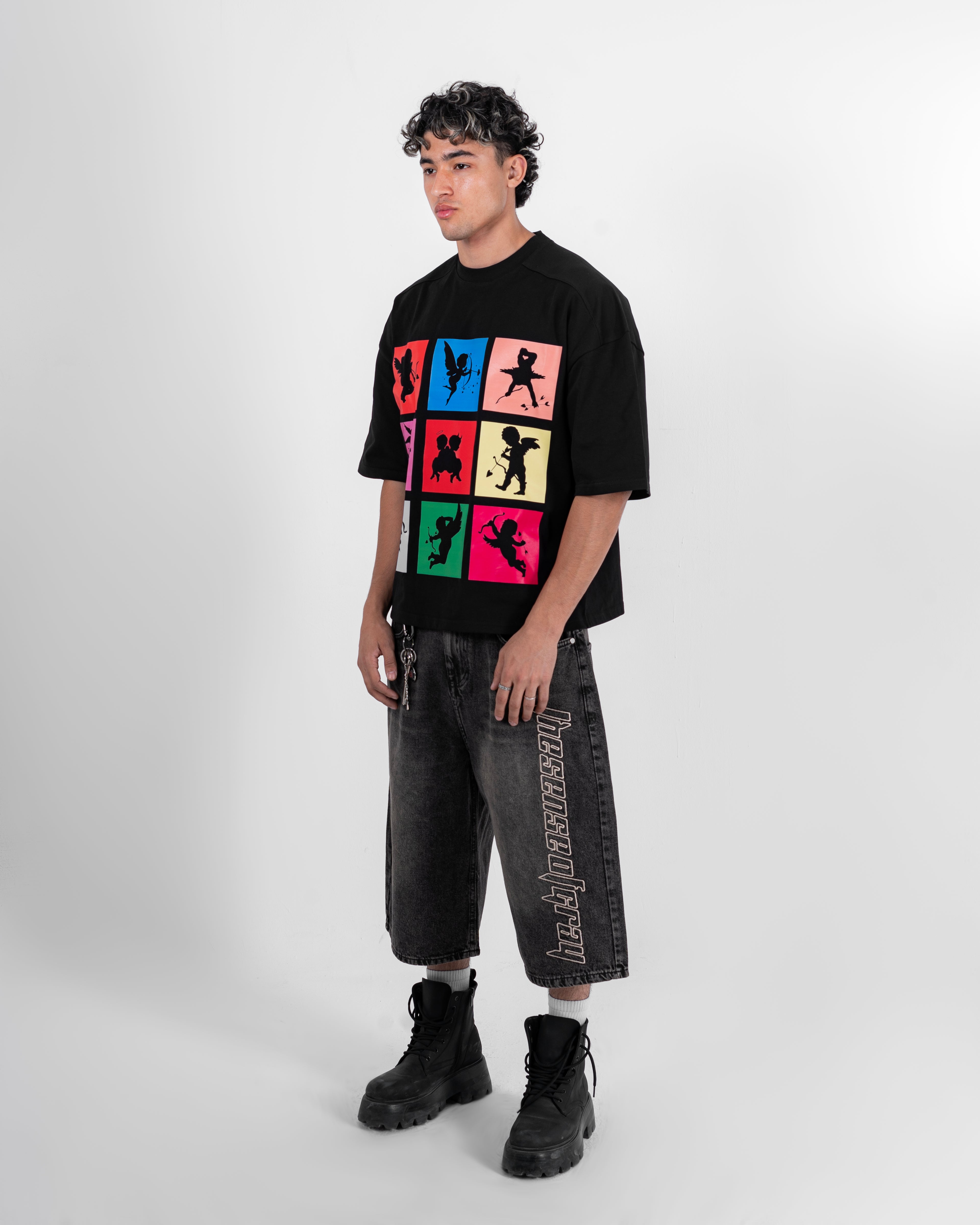 black angle t-shirt
