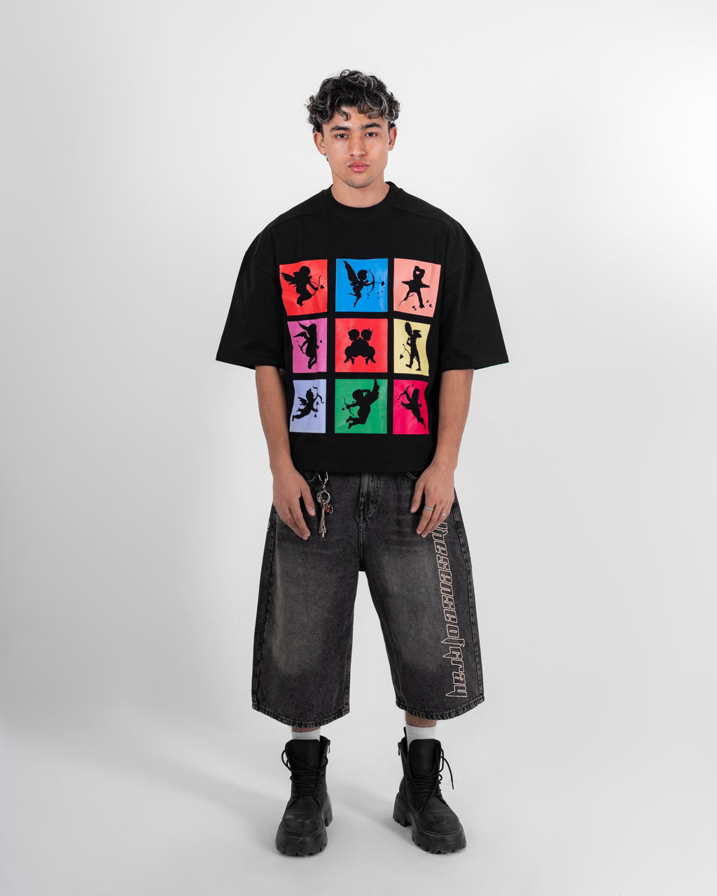 black angle t-shirt