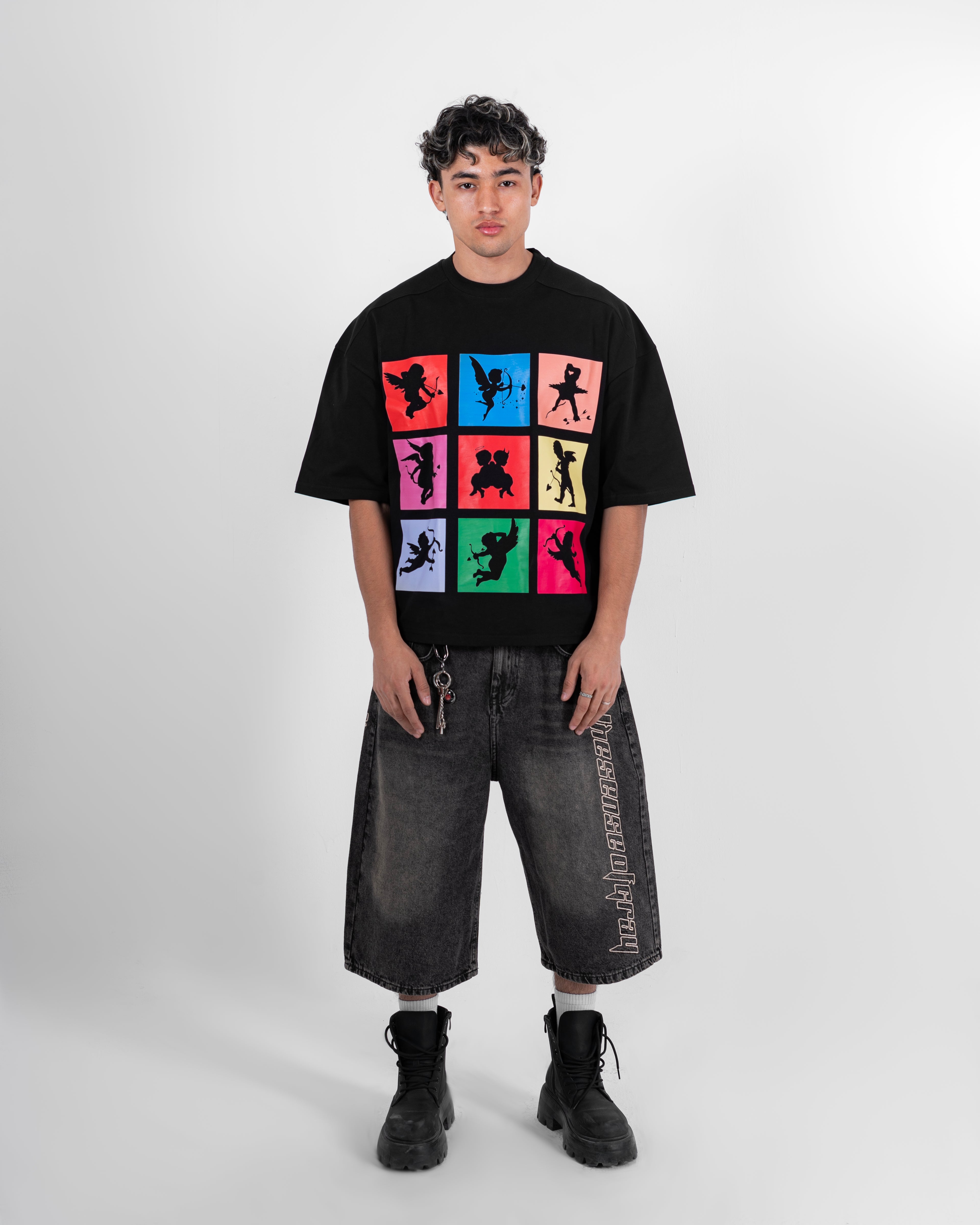 black angle t-shirt