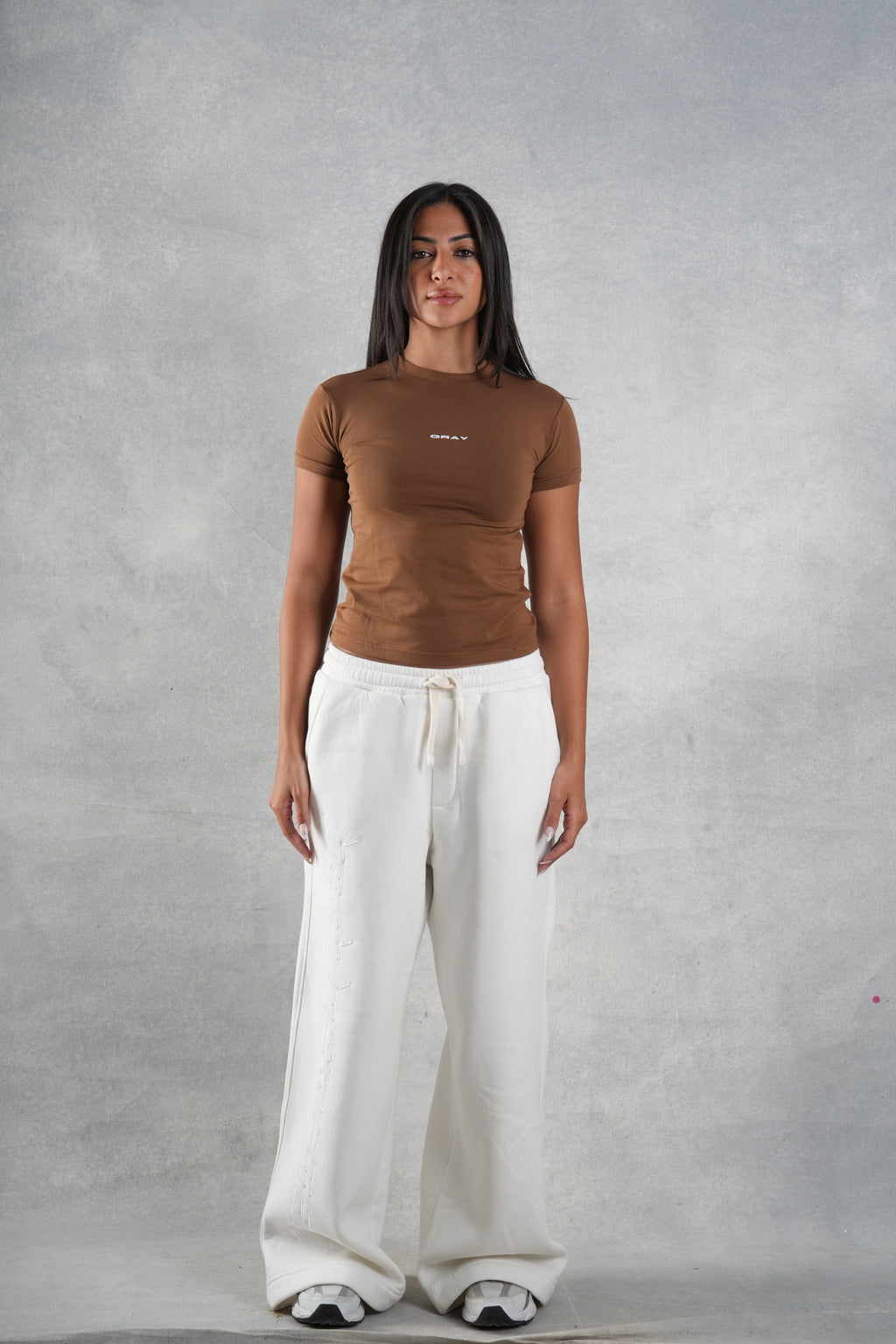 Brown basic top