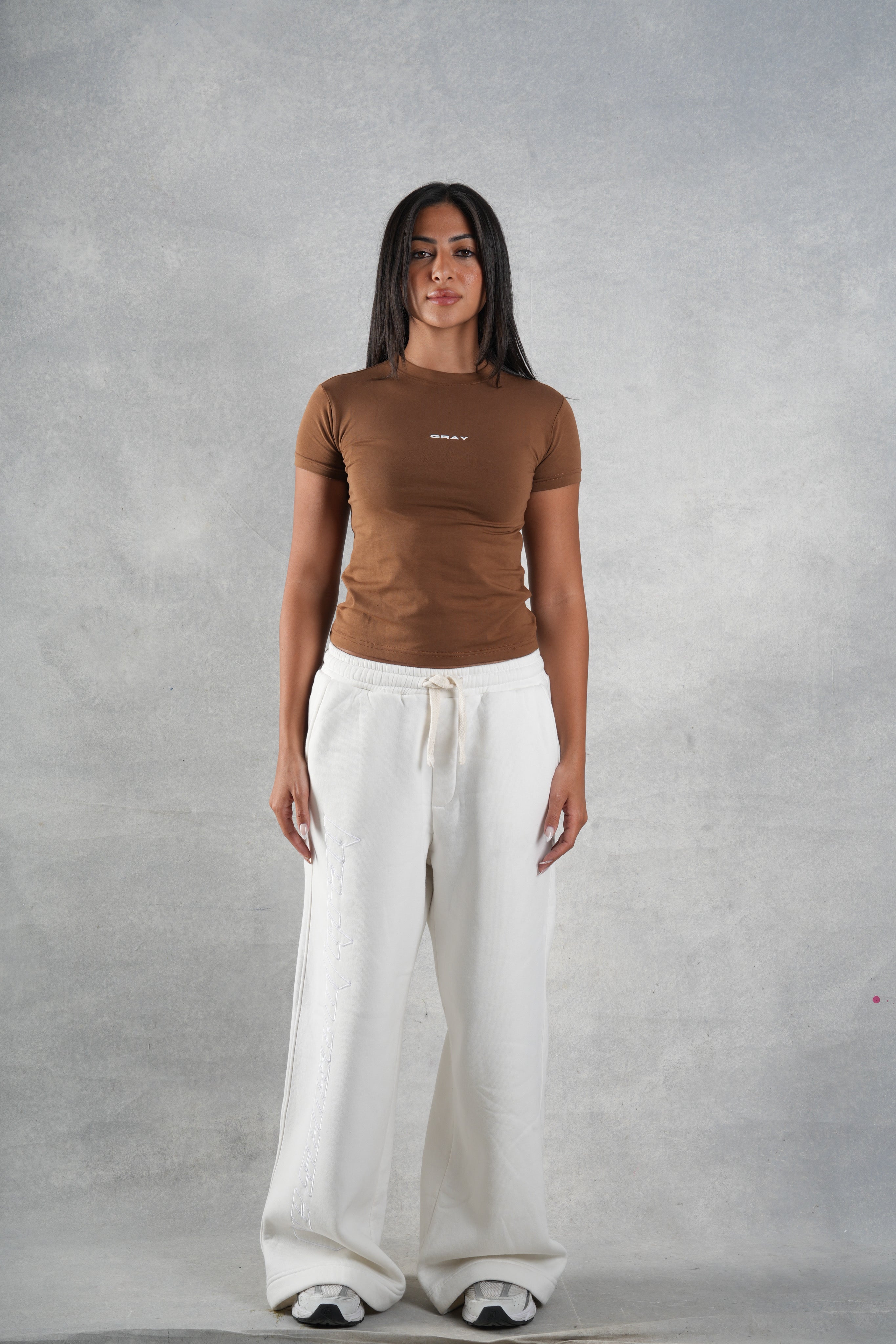 Brown basic top