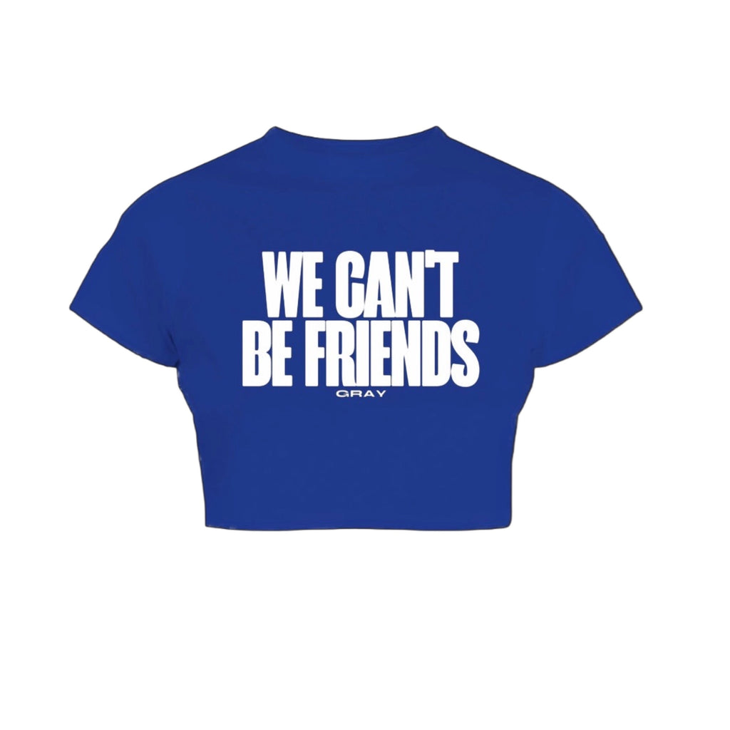 We can't be friends blue top
