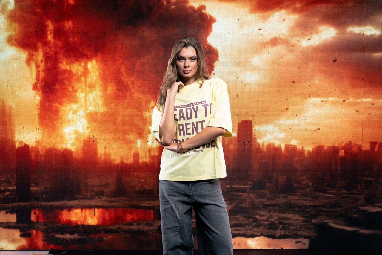 yellow rent romance t-shirt