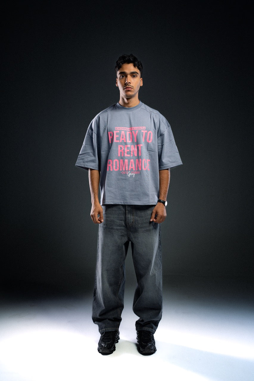 Grey rent romance t-shirt