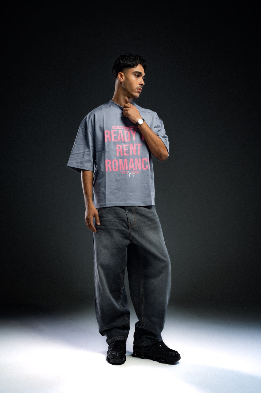 Grey rent romance t-shirt
