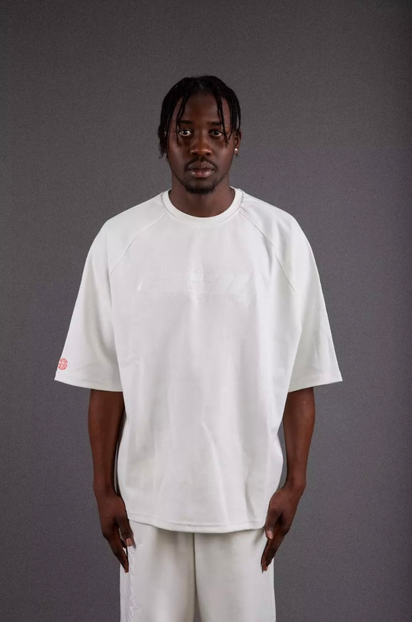 white G tee